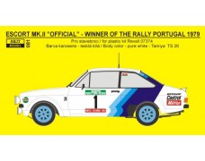 Decal – Ford Escort RS 1800 „Official“  Portugal 1979